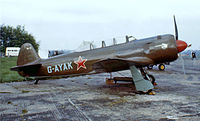 G-AYAK @ EGKB - Yakovlev Yak-C11 [172701] Biggin Hill~G 21/05/1978. From a slide. - by Ray Barber
