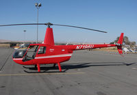 N7196U @ KPRB - 2001 Robinson R44 @ Paso Robles Airport, CA - by Steve Nation