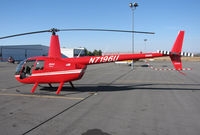 N7196U @ KPRB - 2001 Robinson R44 @ Paso Robles Airport, CA - by Steve Nation