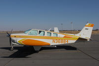 N36884 @ KPRB - 1980 Beech A36TC Bonanza on visitor's ramp @Paso Robles Municipal Airport, CA - by Steve Nation