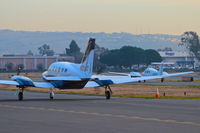 N521AT @ KRHV - Once locally-based 1978 Cessna 414A Chancellor taxing to its parking spot after landing at Reid Hillview Airport, San Jose, CA. - by Owen Leipelt