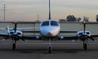 N521AT @ KRHV - Once locally-based 1978 Cessna 414A Chancellor sitting at its tie down a few minutes after arrival at Reid Hillview Airport, San Jose, CA. - by Owen Leipelt