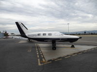 N10PP @ KRHV - Now Texas-based 1983 Piper Malibu sitting on the Nice Air helipads at Reid Hillview Airport, San Jose, CA. It used to be owned by a company in OR, but when I checked the reg. on FlightAware today, it was sold in Sep. 2015! Never coming back to RHV... - by Chris Leipelt