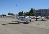 N222VW @ KCCR - Cool Beans (North Wales, PA) 1997 Cessna 182S participated in 2014 Air Race Classic as #41. Pictured on arrival at Buchanan Field, Concord, CA starting point. Pilots Linda Evans, Alison Chalker and Barbara Zeigler flew as the Powderpuff Pals. - by Steve Nation