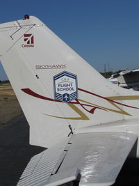 N997SE @ EDU - CBU Flight School 1978 Cessna Skyhawk 172N visiting @ University Airport, Davis, CA CLOSE-UP OF TAIL - by Steve Nation