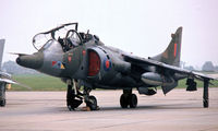 XW927 @ EGDY - BAe Systems Harrier T.4 [212015] (Royal Air Force) RNAS Yeovilton~G 31/07/1982. From a slide. - by Ray Barber