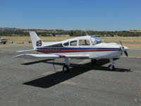 N98339 @ KCCR - Idaho-based 1968 Beech A23-24 Muskateer Super III participated in 2014 Air Race Classic as #49. Photo @ Buchanan Field, Concord, CA first leg of cross-country race. Pilots Gene Nora Jessen, Patty Mitchell & Brenda Carter were the Three Muskateers. - by Steve Nation