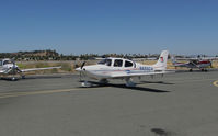 N486DA @ KCCR - Jacksonville University 2007 Cirrus SR20 took part in 2014 Air Race Classic as #7. Photo on arrival at the Buchanan Field, Concord, CA 1st leg. Pilots Katja Jourdan & Stacey Byczek had Runway Models handle. - by Steve Nation
