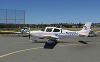 N486DA @ KCCR - Jacksonville University 2007 Cirrus SR20 took part in 2014 Air Race Classic as #7. Photo on arrival at the Buchanan Field, Concord, CA 1st leg. Pilots Katja Jourdan & Stacey Byczek had Runway Models handle. - by Steve Nation