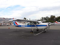 N3897Y @ KRHV - Locally-based 1964 Cessna 210D parked in a new parking spot at Reid Hillview Airport, San Jose, CA. - by Chris Leipelt