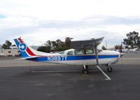 N3897Y @ KRHV - Locally-based 1964 Cessna 210D parked in a new tie down at Reid Hillview Airport, San Jose, CA. - by Chris Leipelt