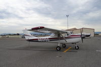 N8370G @ KRHV - Locally-based 1965 Cessna 150F parked in front of its hangar (temporarily parked outside to make room) at Reid Hillview Airport, San Jose, CA. - by Chris Leipelt