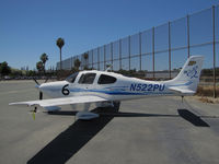 N522PU @ KCCR - Purdue University 2005 Cirrus Design SR22 took part in 2014 Air Race Classic as Race #6. Photo at Buchanan Field, Concord, CA - the 1st leg on this annual cross country event. Pilots were Rachel Borsa and Haley Myers. - by Steve Nation