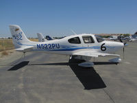 N522PU @ KCCR - Purdue University 2005 Cirrus Design SR22 took part in 2014 Air Race Classic as Race #6. Photo at Buchanan Field, Concord, CA - the 1st leg on this annual cross country event. Pilots were Rachel Borsa and Haley Myers. - by Steve Nation