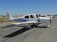 N522PU @ KCCR - Purdue University 2005 Cirrus Design SR22 took part in 2014 Air Race Classic as Race #6. Photo at Buchanan Field, Concord, CA - the 1st leg on this annual cross country event. Pilots were Rachel Borsa and Haley Myers. - by Steve Nation