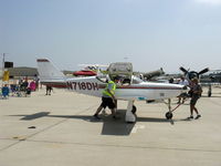 N718DH @ CMA - 2003 Hirsch GLASAIR III SH-3R, Lycoming IO-540, spotting the aircraft - by Doug Robertson
