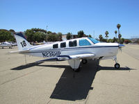 N236HP @ KCCR - SoCal-based 1987 Beech A36 Bonanza took part in 2014 Air Race Classic as Race #18. Photo @ Buchanan Field, Concord, CA prior to start of the annual cross country event. Pilots were Terry Nitz, Roberta Boucher & Leo Ford aka the Blonde Bombs. - by Steve Nation