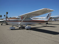 N9863H @ KCCR - Illinois-based 1981 Cessna 182R Skylane took part in 2014 Air Race Classic as Race #33. Photo @ Buchanan Field, Concord, CA prior to start of the annual cross country event. Pilots were Michelle Bassanesi and Gretchen Jahn aka Dream Catchers. - by Steve Nation
