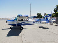 N405ER @ KCCR - Embry-Riddle Daytona 2002 Cessna 172S Skyhawk took part in 2014 Air Race Classic as Race #37. Photo at Concord, CA prior to start of the cross country event. Pilots Valdeta Mehanja and Nancy Snyder, aka the Riddle Racers, finished 2nd. - by Steve Nation