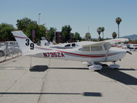 N735ZA @ KCCR - SF Bay Area-based 1977 Cessna 182Q Skylane took part in 2014 Air Race Classic as Race #39. Photo at Buchanan Field, concord, CA before start of the cross country event. Pilots were Marcie Smith and Nancy Sliwa. - by Steve Nation