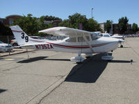N735ZA @ KCCR - SF Bay Area-based 1977 Cessna 182Q Skylane took part in 2014 Air Race Classic as Race #39. Photo at Buchanan Field, concord, CA before start of the cross country event. Pilots were Marcie Smith and Nancy Sliwa. - by Steve Nation