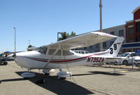N735ZA @ KCCR - SF Bay Area-based 1977 Cessna 182Q Skylane took part in 2014 Air Race Classic as Race #39. Photo at Buchanan Field, concord, CA before start of the cross country event. Pilots were Marcie Smith and Nancy Sliwa. - by Steve Nation