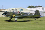 G-CGEV @ X5FB - Bucker Bu-181D (Gomhouria 181 MK6) Bestmann at Fishburn Airfield, September 6th 2015. - by Malcolm Clarke