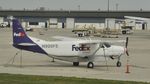 N906FE @ KMKE - Waiting for cargo at MKE - by Todd Royer