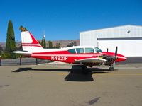 N4921P @ KRHV - Locally-based 1962 Piper Aztec (with both engine cowlings removed) sitting on the Victory Aero ramp for major inspection at Reid Hillview Airport, San Jose, CA. - by Chris Leipelt