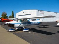 N6185K @ KRHV - Locally-based 1975 Cessna 150M sitting on the Victory Aero ramp (with bottom engine cowling removed) for maintenance at Reid Hillview Airport, San Jose, CA. - by Chris Leipelt
