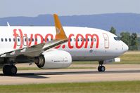 TC-CPB @ LFSB - Boeing 737-82R, Take off run rwy 15, Bâle-Mulhouse-Fribourg airport (LFSB-BSL) - by Yves-Q