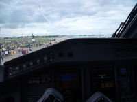 N177HQ @ OSH - ERJ-190 IGW Flight Deck on the tarmac - by Christian Maurer