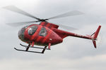 G-BPLZ @ EGBR - Hughes 369HS at The Real Aeroplane Company's Helicopter Fly-In, Breighton Airfield, September 20th 2015. - by Malcolm Clarke