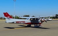 N837DD @ KRHV - Locally-based 1977 Cessna R172K taxing around to test the engine (with engine cowlings removed) at Reid Hilview Airport, San Jose, CA. - by Chris Leipelt