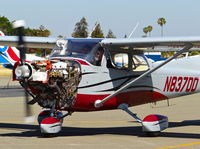 N837DD @ KRHV - Locally-based 1977 Cessna R172K taxing around to test the engine (with engine cowlings removed) at Reid Hilview Airport, San Jose, CA. - by Chris Leipelt