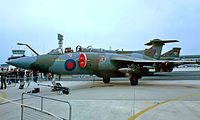 XN983 @ EGDY - Blackburn Buccaneer S.2B [B3-11-64] (Royal Air Force) RNAS Yeovilton~G 31/07/1982. From a slide. - by Ray Barber