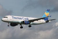 OO-TCX @ EBBR - Landing at Brussels airport.