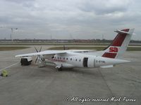 G-BYMK @ EGLC - Flight loading April 11, 2003 - by Mark Parren 269-429-4088  USA