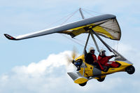 OO-G57 @ EBDT - Air Creation Tanarg flying away from the 2015 Schaffen-Diest fly-in. - by Van Propeller