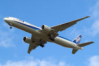 JA791A @ EGLL - Boeing 777-381ER [60137] (All Nippon Airlines) Home~G 30/04/2015. On approach 27R. - by Ray Barber