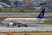 HZ-AS22 @ LTBA - Airbus A320-232 [4484] (Saudi Arabian Airlines)  Istanbul-Ataturk~TC 18/04/2015 - by Ray Barber