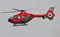 G-WASN @ EGFH - Resident Wales Air Ambulance helicopter (Helimed 57) departing base. - by Roger Winser