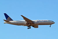 N78003 @ EGLL - Boeing 777-224ER [27579] (United Airlines) Home~G 30/04/2015. On approach 27L. - by Ray Barber