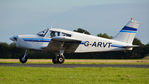 G-ARVT @ EGXG - 1. G-AVRT departing The Yorkshire Air Show, Church Fenton, Sept. 2015.