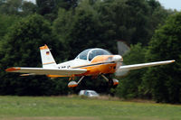 D-EFJC @ EBDT - Bölkow Bö209 taking off from Schaffen-Diest (fly-in 2015) - by Van Propeller