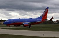 N486WN @ KFNT - Boeing 737-700 - by Mark Pasqualino