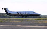 F-GLNK @ EGFH - Visiting Beech 1900D operated by Twin Jet prior to departure. - by Roger Winser