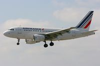 F-GUGJ @ LFRB - Airbus A318-111, Short approach rwy 07R, Brest-Bretagne Airport (LFRB-BES) - by Yves-Q