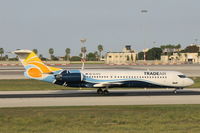 9A-BTD @ LMML - Fokker100 9A-BTD Trade Air - by Raymond Zammit
