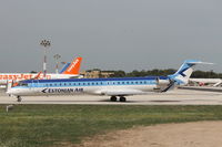 ES-ACD @ LMML - Canadair CL-600 Regional Jet CRJ-900 ES-ACD Estonian Air - by Raymond Zammit
